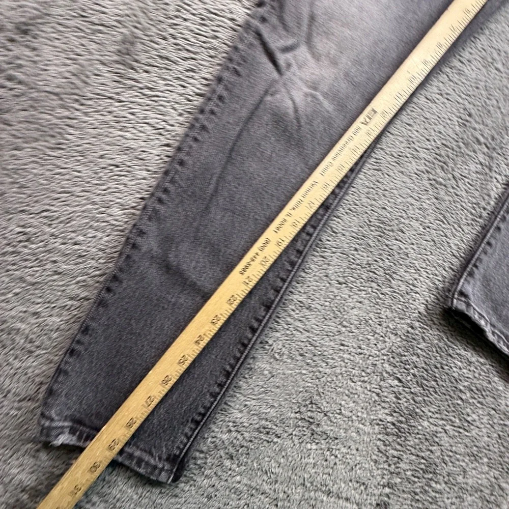 Levi's Premium 501 S Big E Button Fly Jeans Gray Stretch Denim Womens 29x30